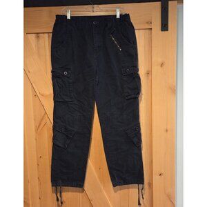Mustway Blue Y2K Cargo Pant Women's SZ 10 Streetwear Utility Outdoor 32x29"
